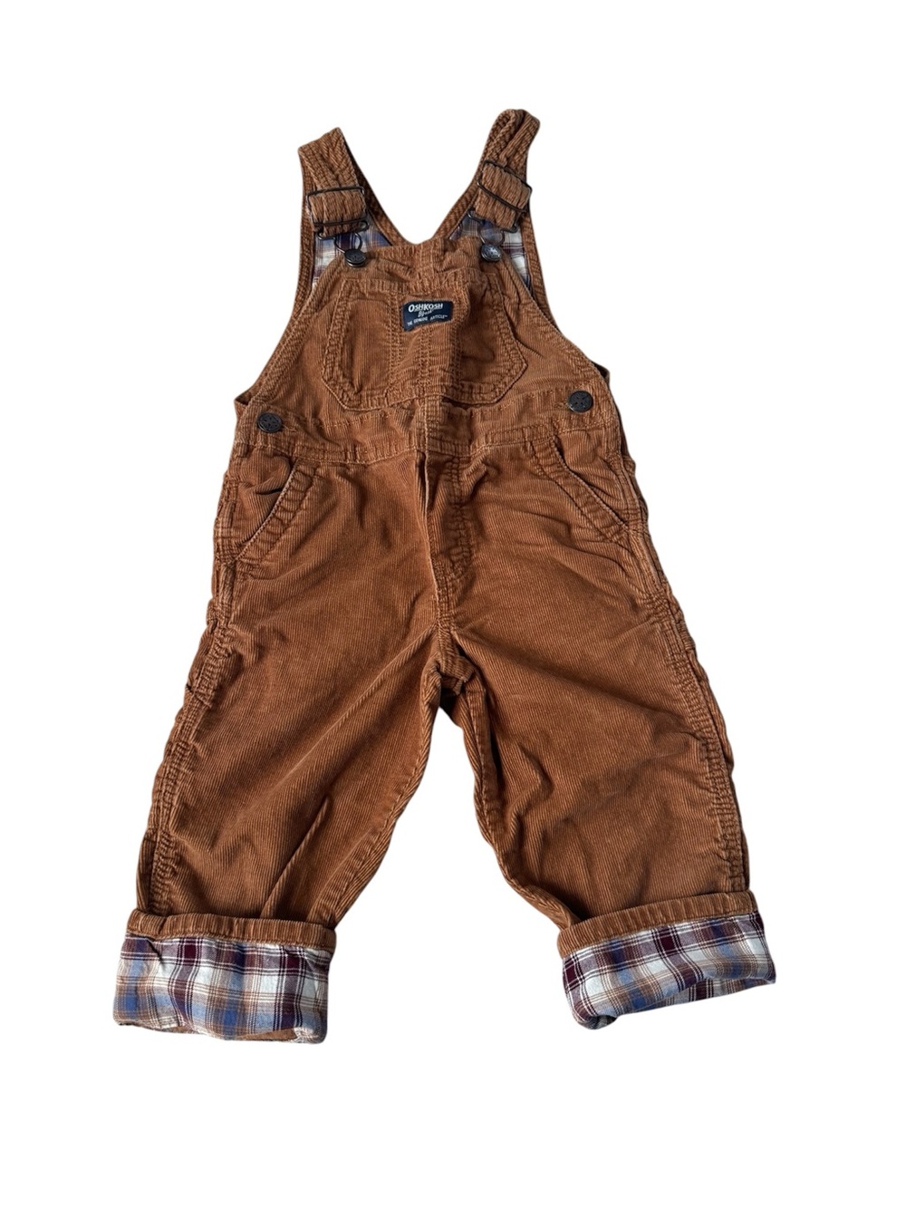 OshKosh B'gosh Toddler Boys' Corduroy Overalls - Brown 3T